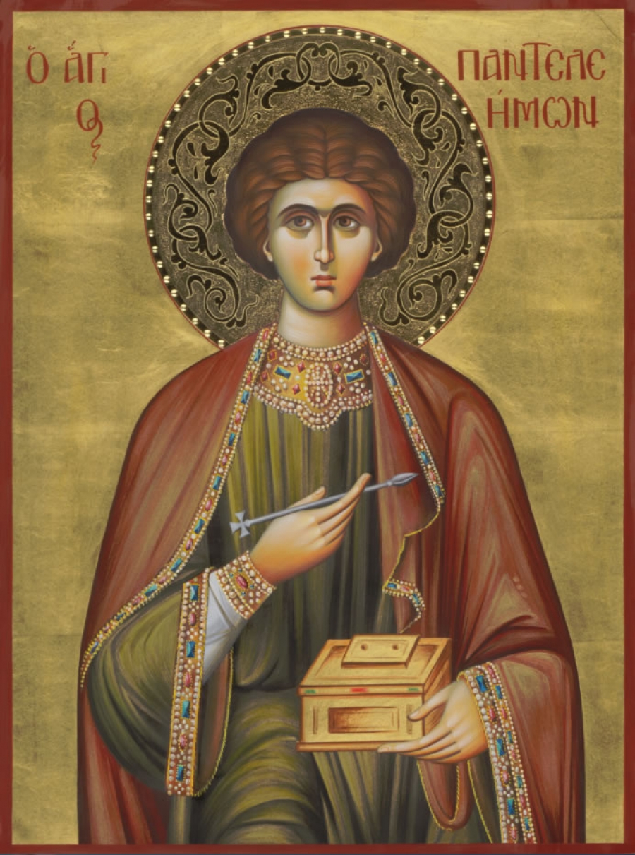 Св великомученика. Святой великомученик Пантелеимон. Икона "целитель Пантелеимон".